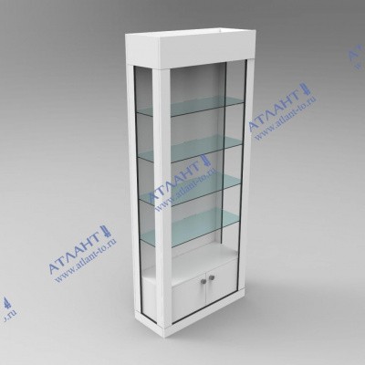 Витрина СКАНДИ КСВ-8 задняя стенка белая