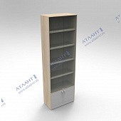 Витрина для вина с полками ЛДСП застекленная ВВП-18