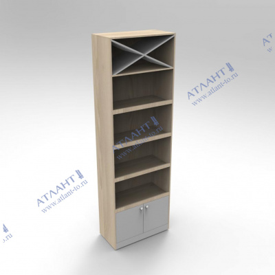 Витрина для вина с полками ЛДСП ВВП-16