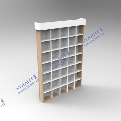 Стеллаж навесной для масок СНМ-1 с бортиками