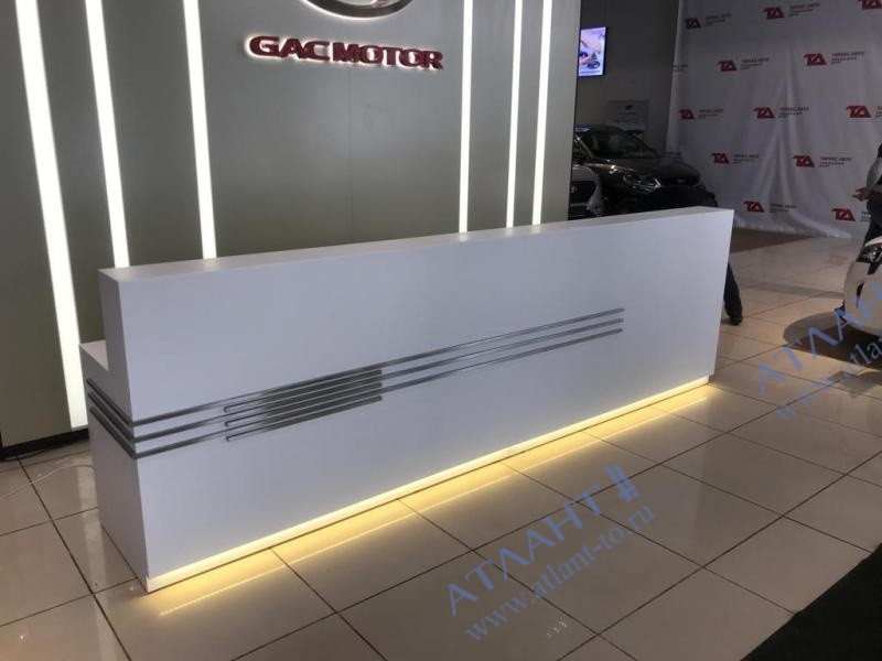 Ресепшен для автосалона GAC MOTOR г.Москва